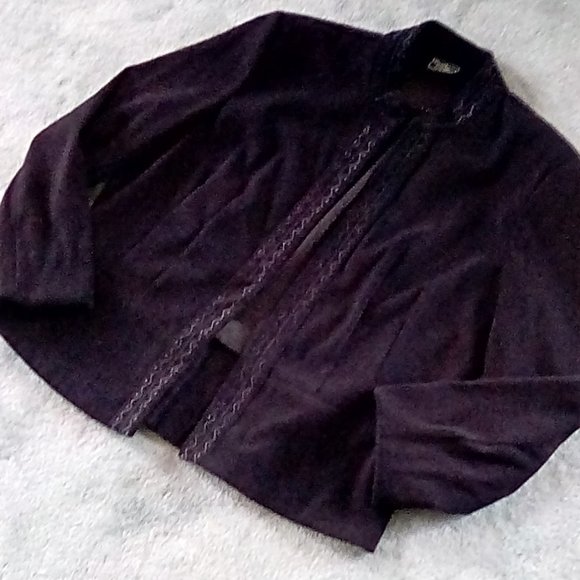 Faux Suede Blazer by SOUTHERN LADY - Picture 2 of 8